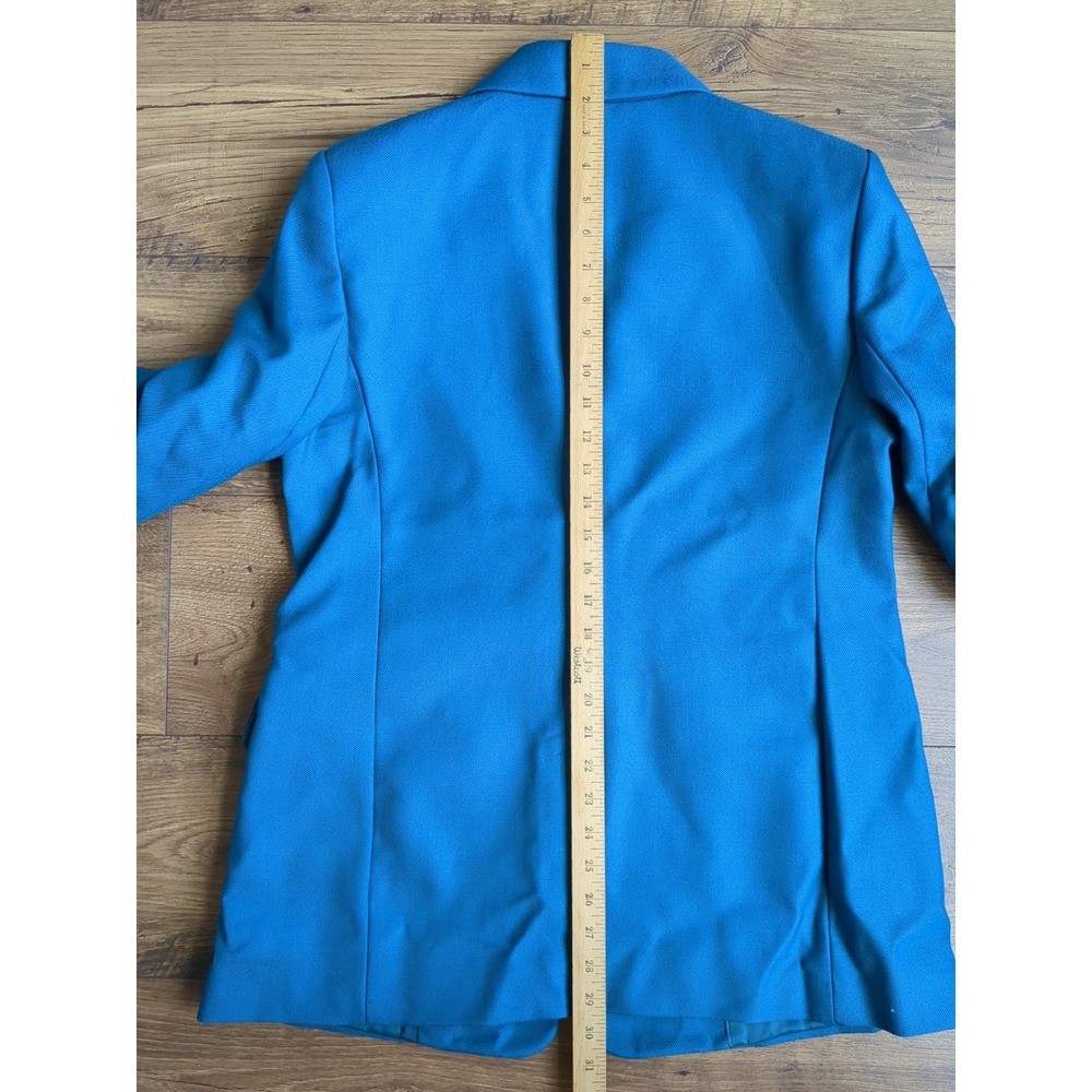 NWT $229 Banana Republic Women 12 Wool Double Pocket Blazer Sportcoat Petite - Picture 11 of 16